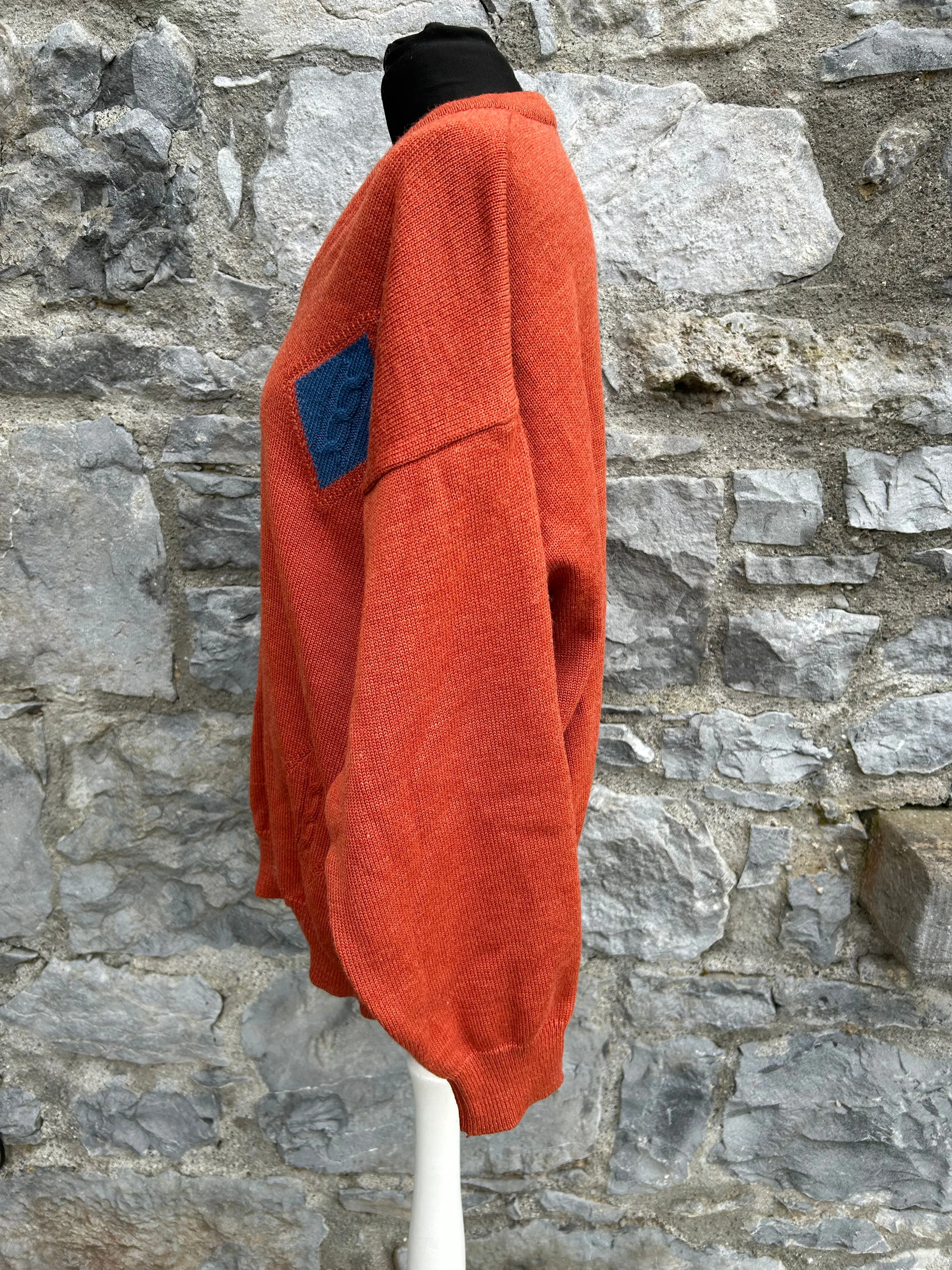 90s diamonds rusty jumper Large