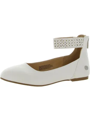 Ayden Girls Laser Cut Faux Leather Slingbacks