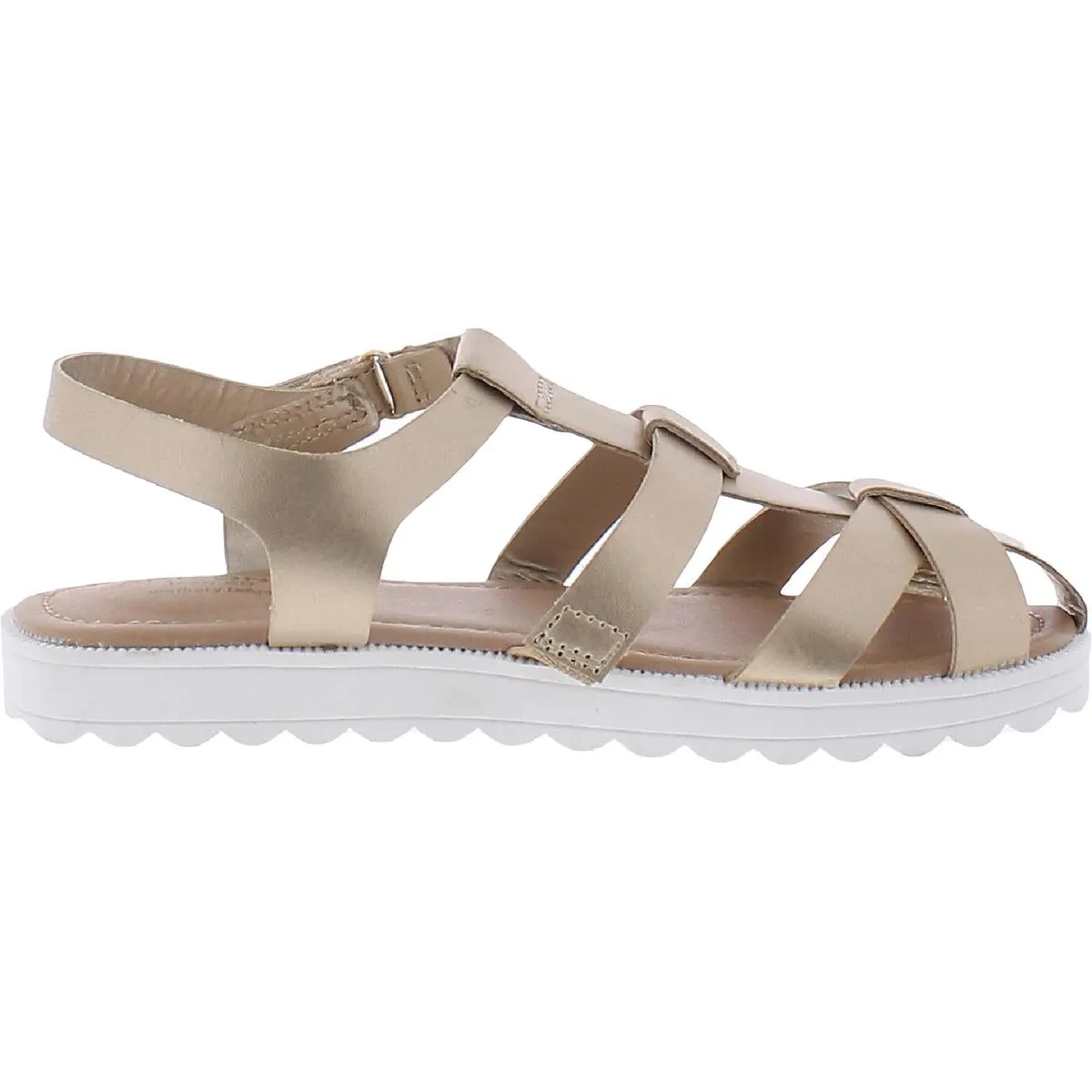 Coastal Girls Metallic Slingback Flat Sandals