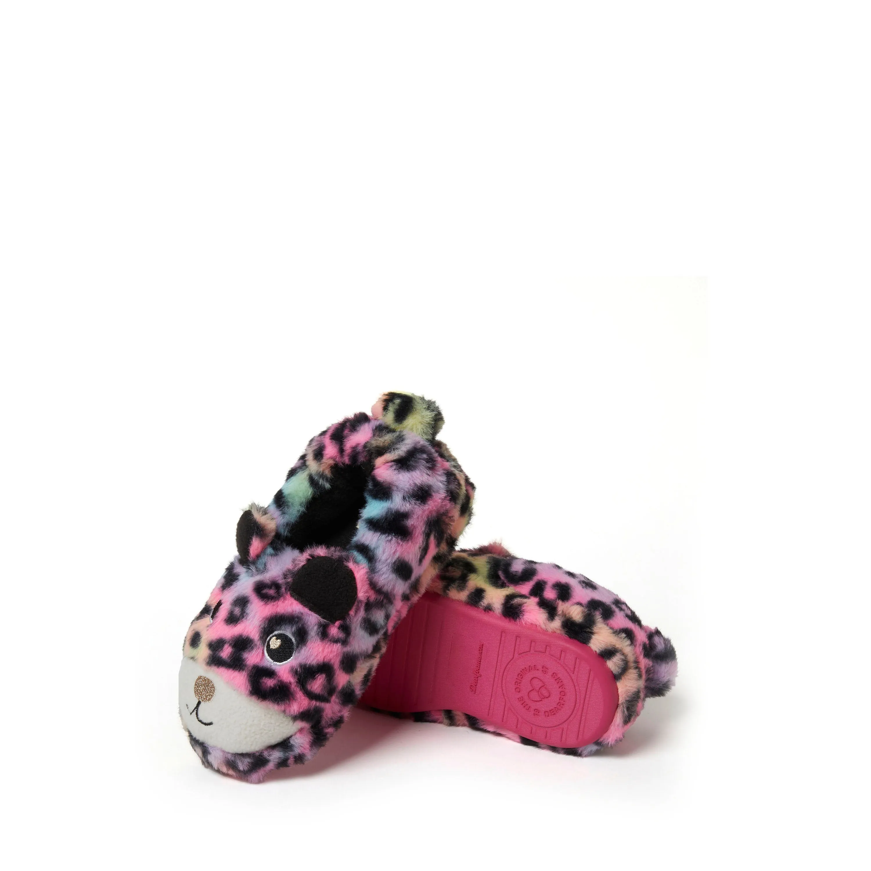 Dearfoams Kid's Emery Critter Closed Back Animal Slipper