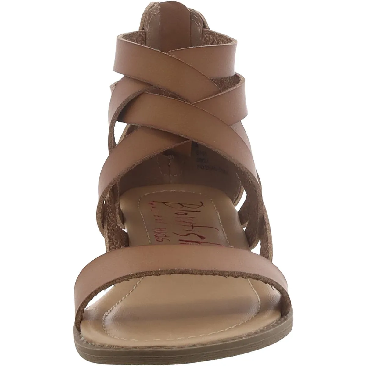 Girls Big Kid Zipper Flatform Sandals