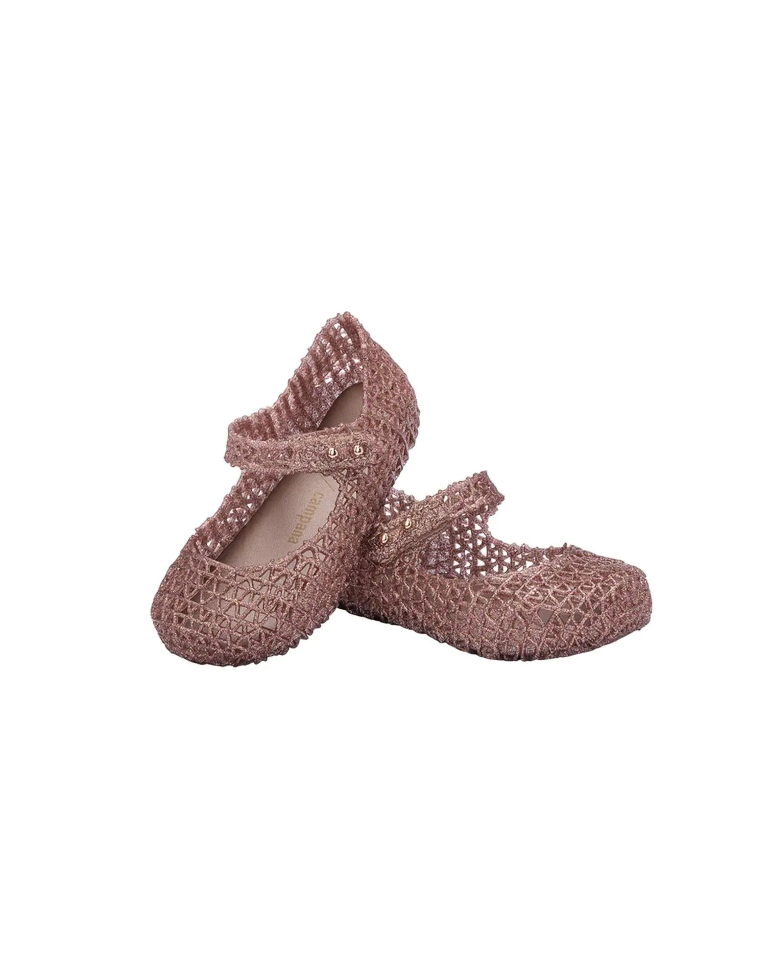 Girl's Campana Papel Shoes In Rose Glitter