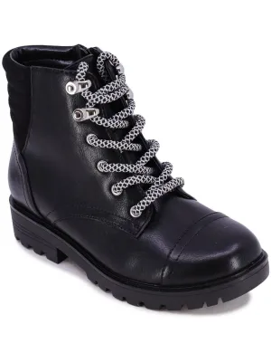 Girls Little Kid Faux Leather Booties