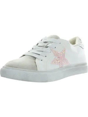 J Rezume Girls Faux Leather Fashion Sneakers