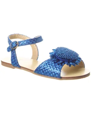 Janie and Jack Straw Flower Sandal