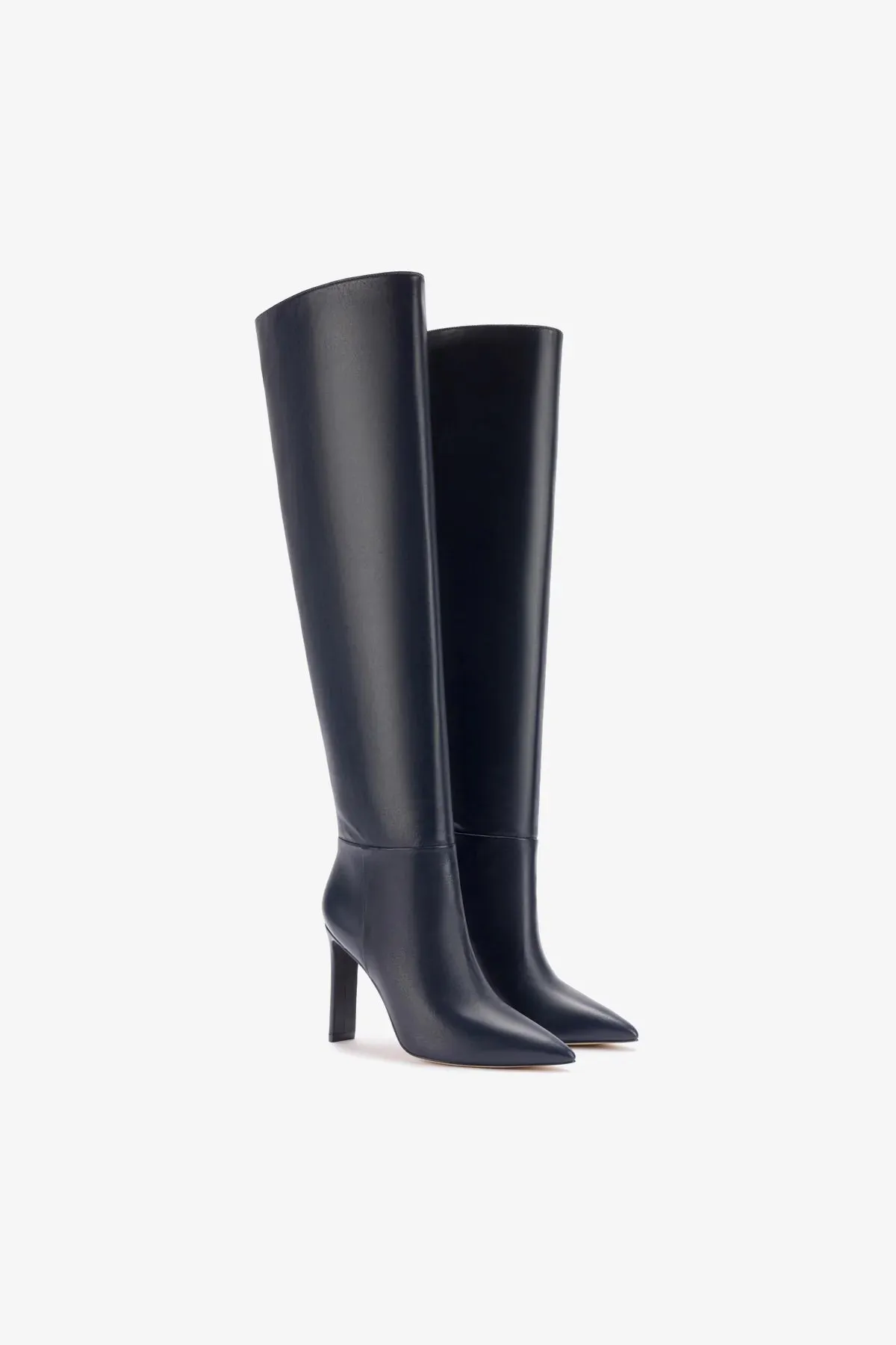 Larroud x Jennifer Fisher Boot In Inky Blue Leather