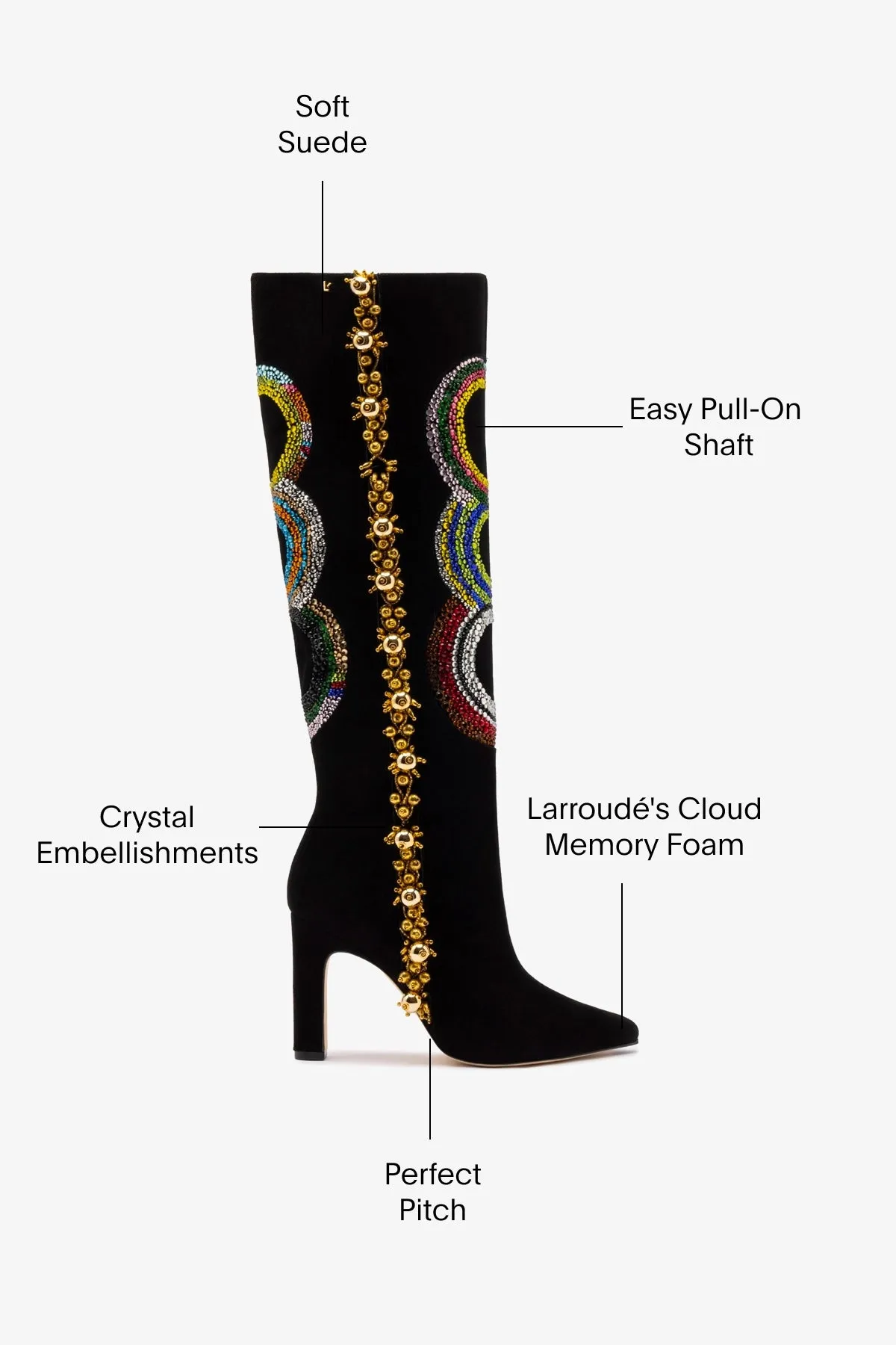 Larroud x Libertine Boot In Sonia Crystal