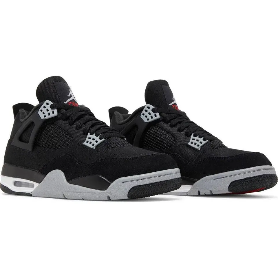 Nike Air Jordan 4 'Black Canvas' M