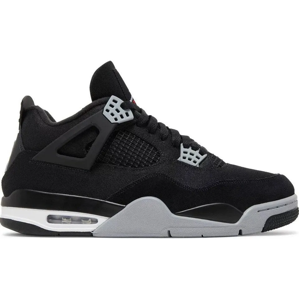 Nike Air Jordan 4 'Black Canvas' M