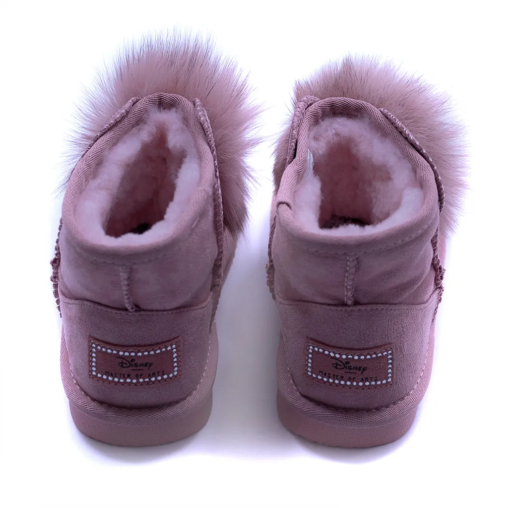Pink Fur Boots