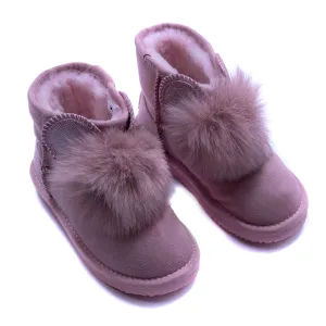 Pink Fur Boots