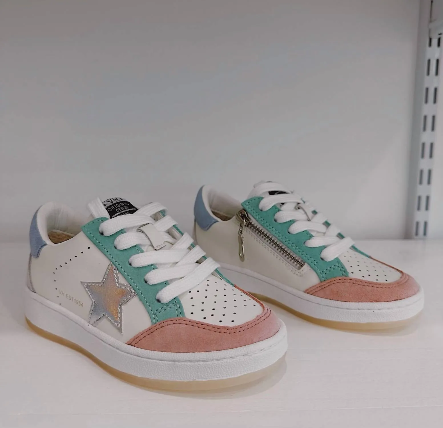 Silver Star Wedge Sneaker In Multi-Colored