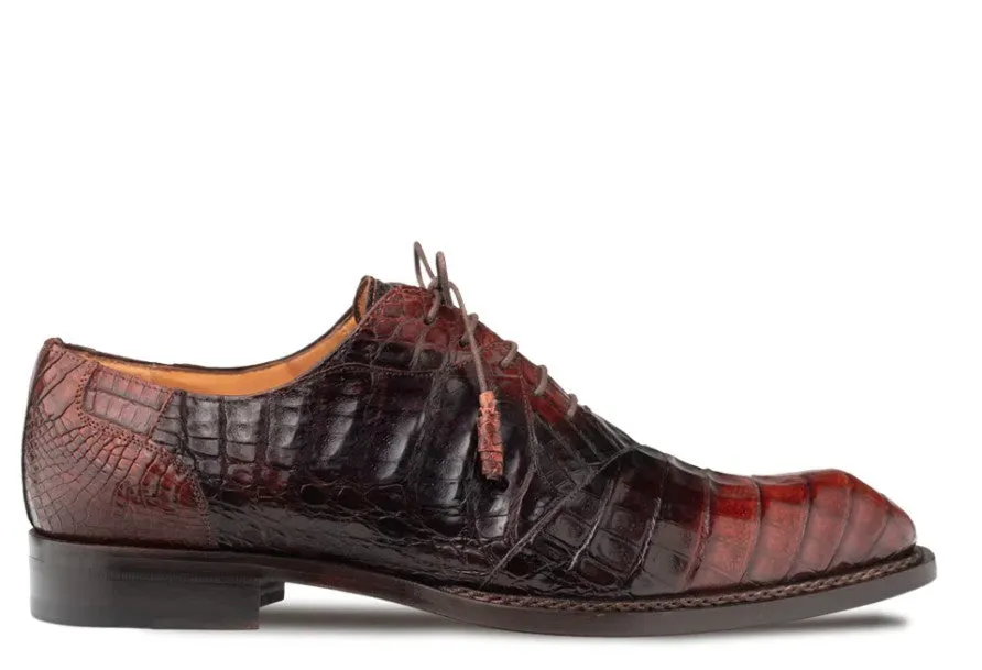 Style: "Pueblo" Crocodile Oxford Sport/Chocolate