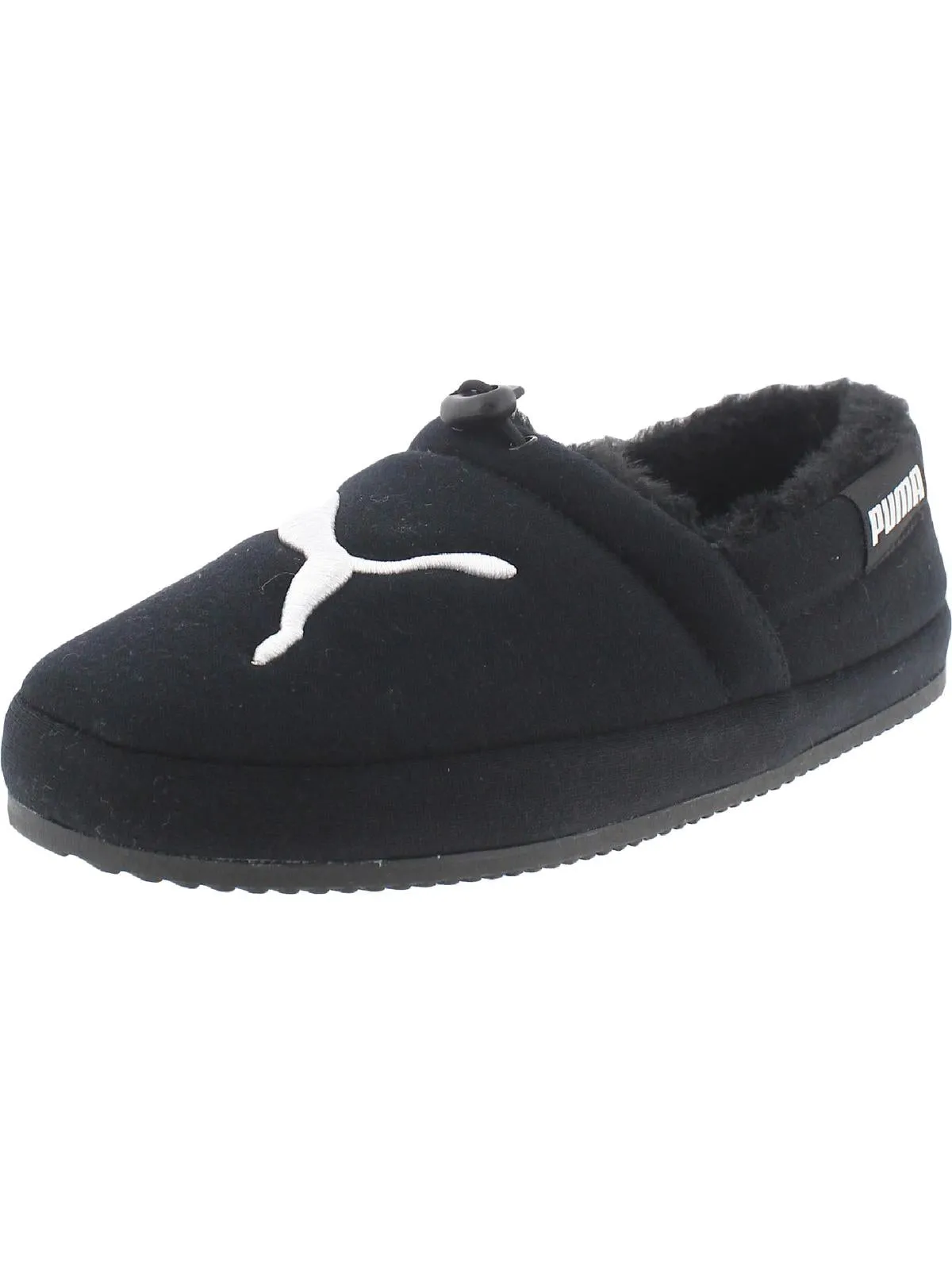 Tuff Mocc Cat Jr Girls Faux Fur Adjustable Moccasin Slippers