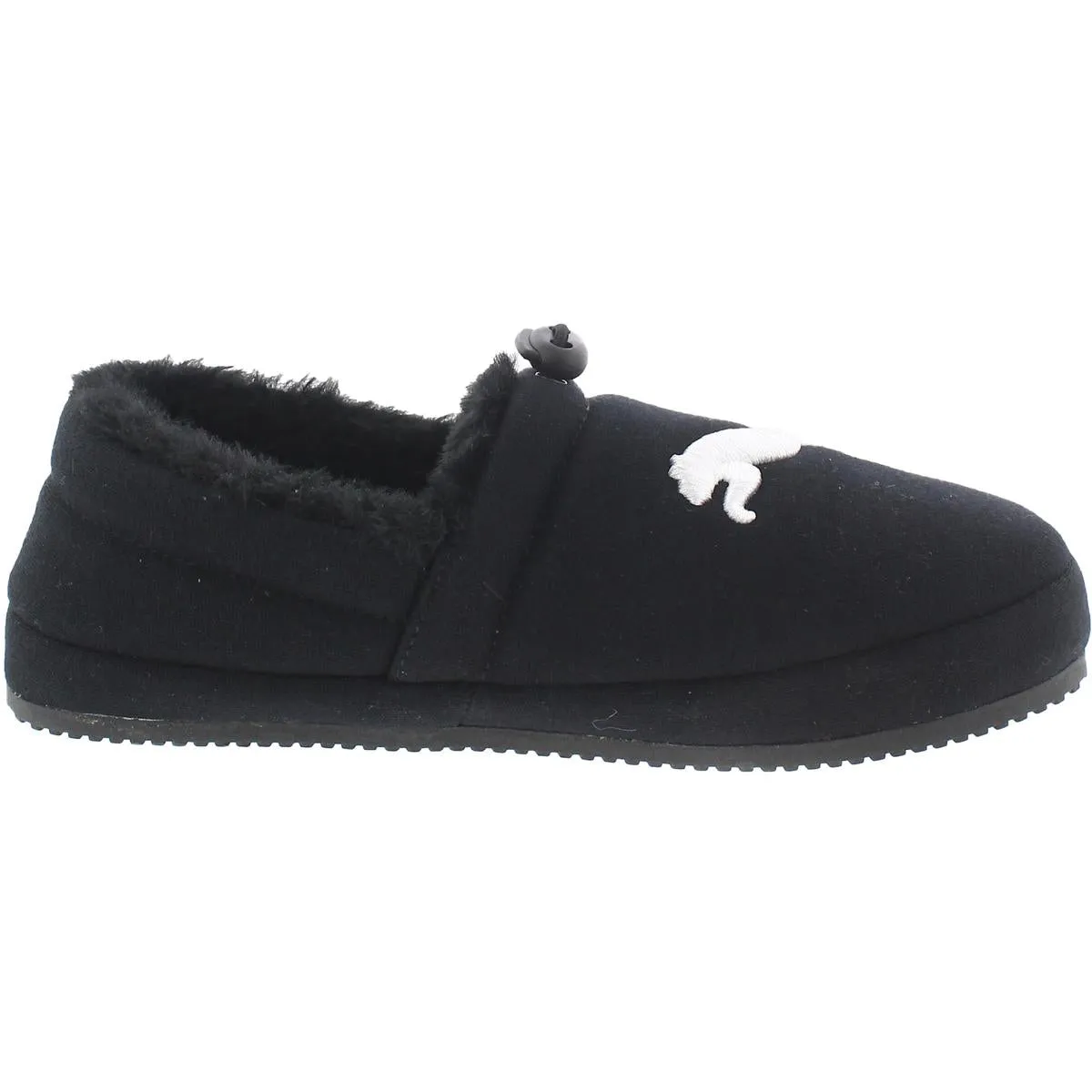 Tuff Mocc Cat Jr Girls Faux Fur Adjustable Moccasin Slippers