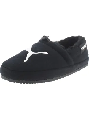 Tuff Mocc Cat Jr Girls Faux Fur Adjustable Moccasin Slippers