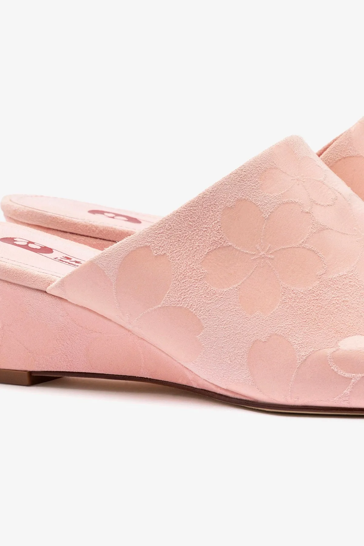 Venice Wedge In Tulip Sakura Printed Suede