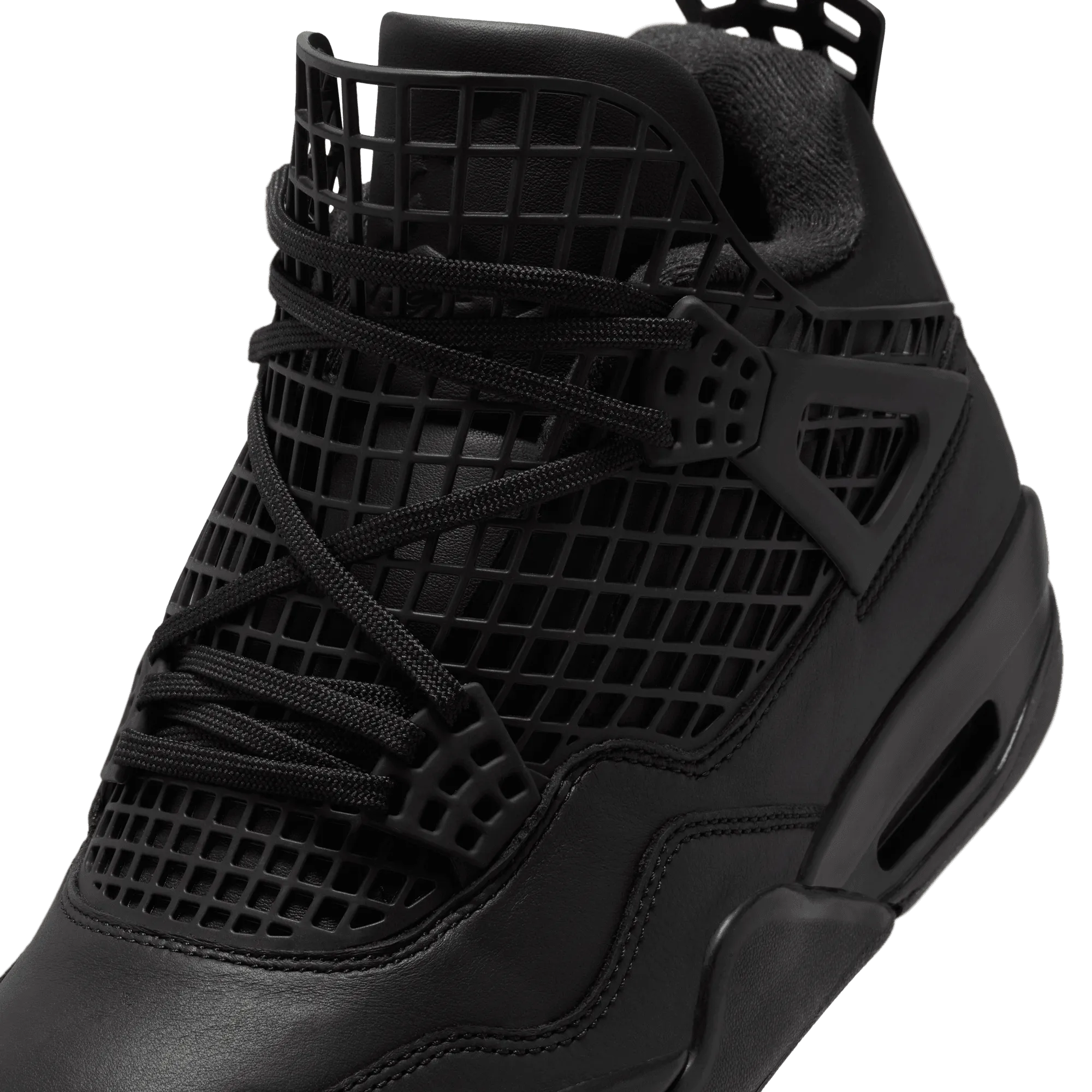 Wmns Air Jordan 4 Net 'Triple Black'