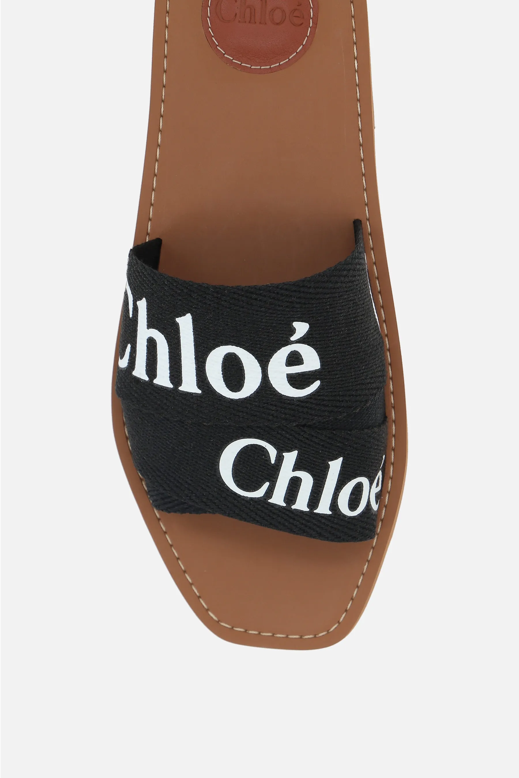 Woody slide sandals in canvas