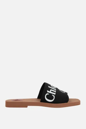 Woody slide sandals in canvas