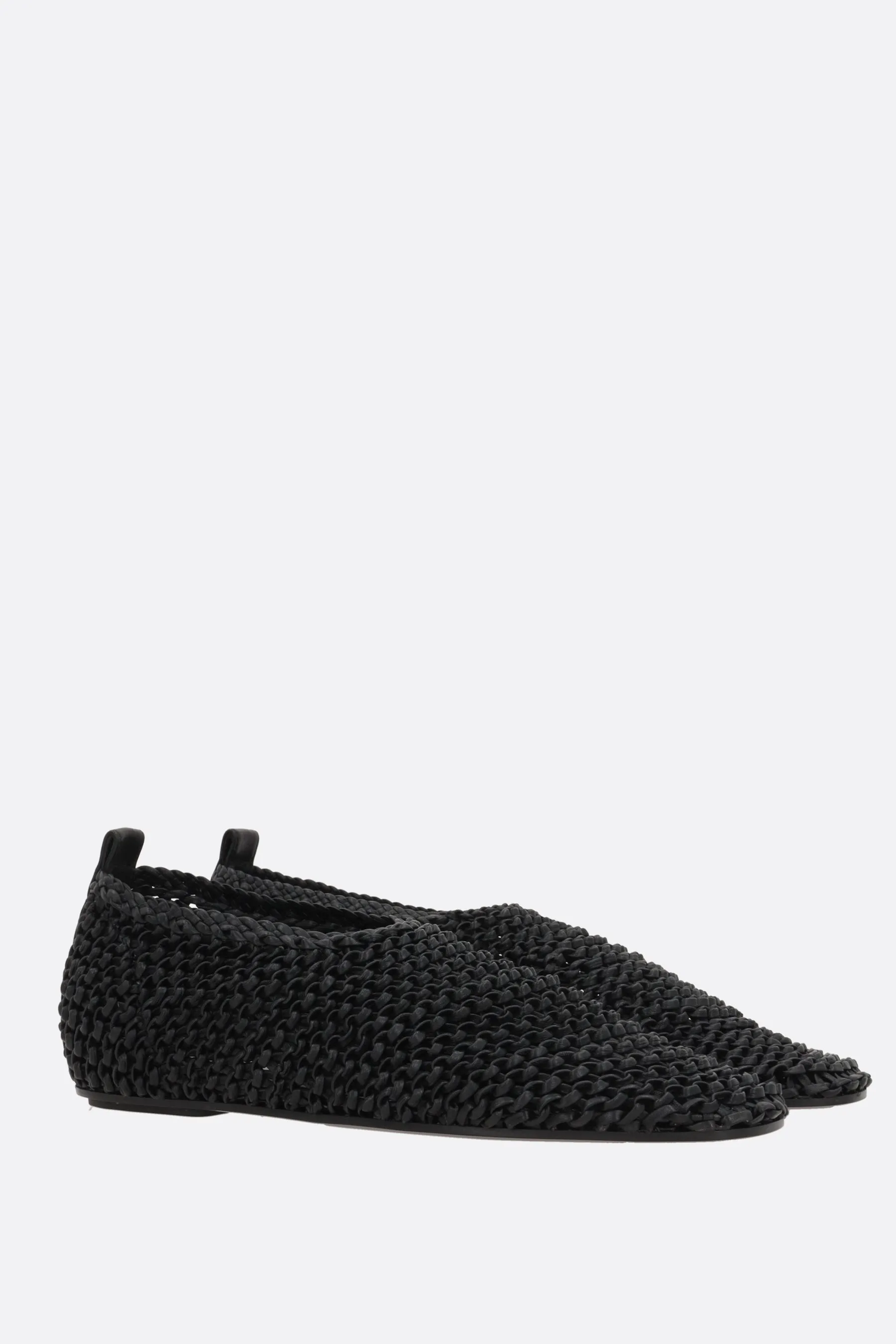 woven nappa ballerinas